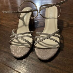 Benjamin Walk Elegant Silver Strappy Sandals